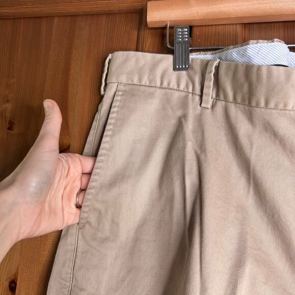 Peter Millar Twill Shorts Men’s 38 Khaki Coastal Preppy Summer Vacation Neutral - Picture 2 of 7